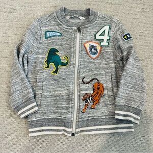 H&M Gray Kids' Jacket with Patches